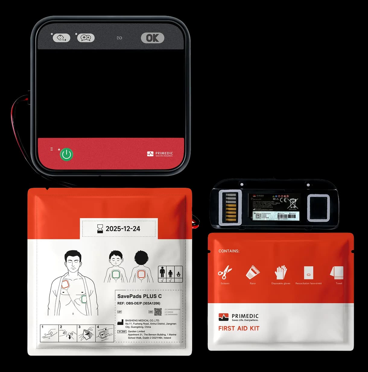 HeartSave myPAD and accessory kit