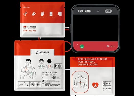 HeartSave myPAD defibrillator device
